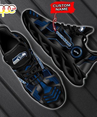 Custom Name Seattle Seahawks Nfl Max Soul Shoes Gift For Fans