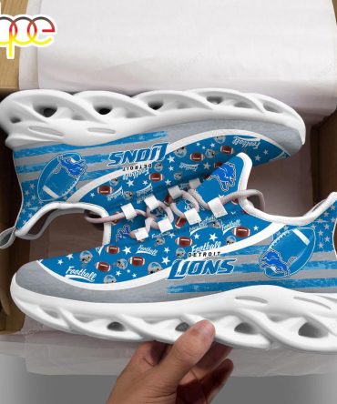 Detroit Lions Nfl Clunky Sport Max Soul Shoes New Design For Fans