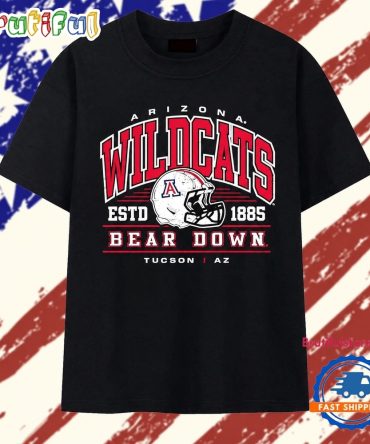 Distressed Arizona Wildcats Bear Down Tucson Az Estd 1885 T Shirt