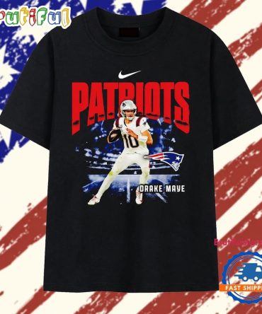 Drake Maye New England Patriots 10 Nfl Football T Shirt