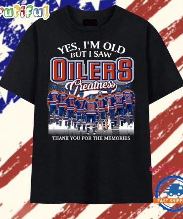 Edmonton Oilers Legends Greatness Vintage Hockey T Shirt