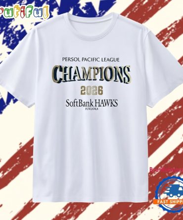 Fukuoka Softbank Hawks 2026 Persol Pacific League Champions T Shirt