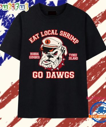 Georgia Bulldogs Eat Local Shrimp Go Dawgs T Shirt