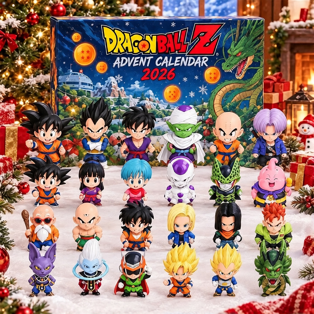 Dragon Ball Z 2026 Advent Calendar 24 Collectible Anime Figures Dragon Ball Z Merch Gift, 3D Acrylic Collectibles