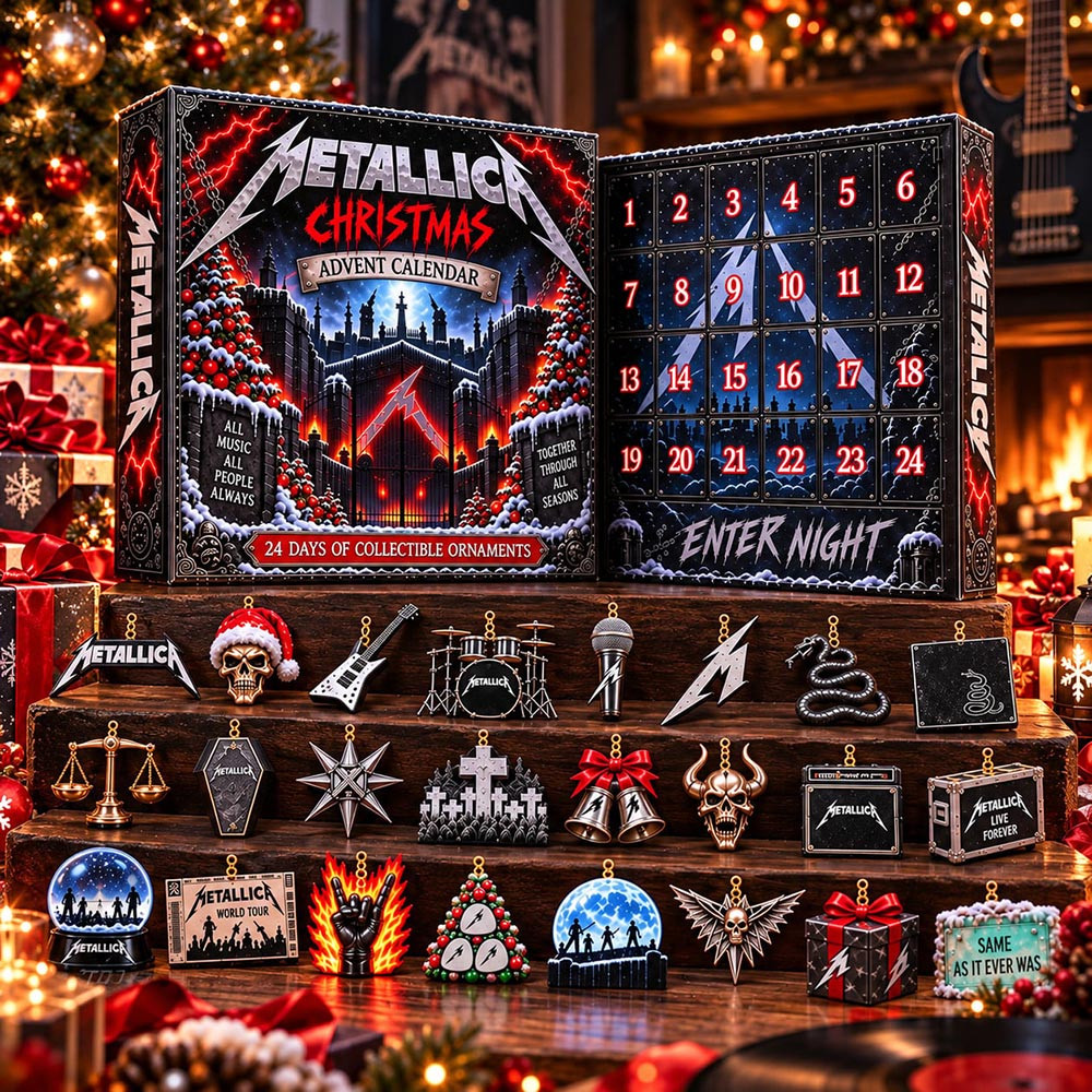 Metallica Advent Calendar 2026 Heavy Metal Christmas Countdown Xmas Gift For Metallica Fans, 3D Acrylic Collectibles