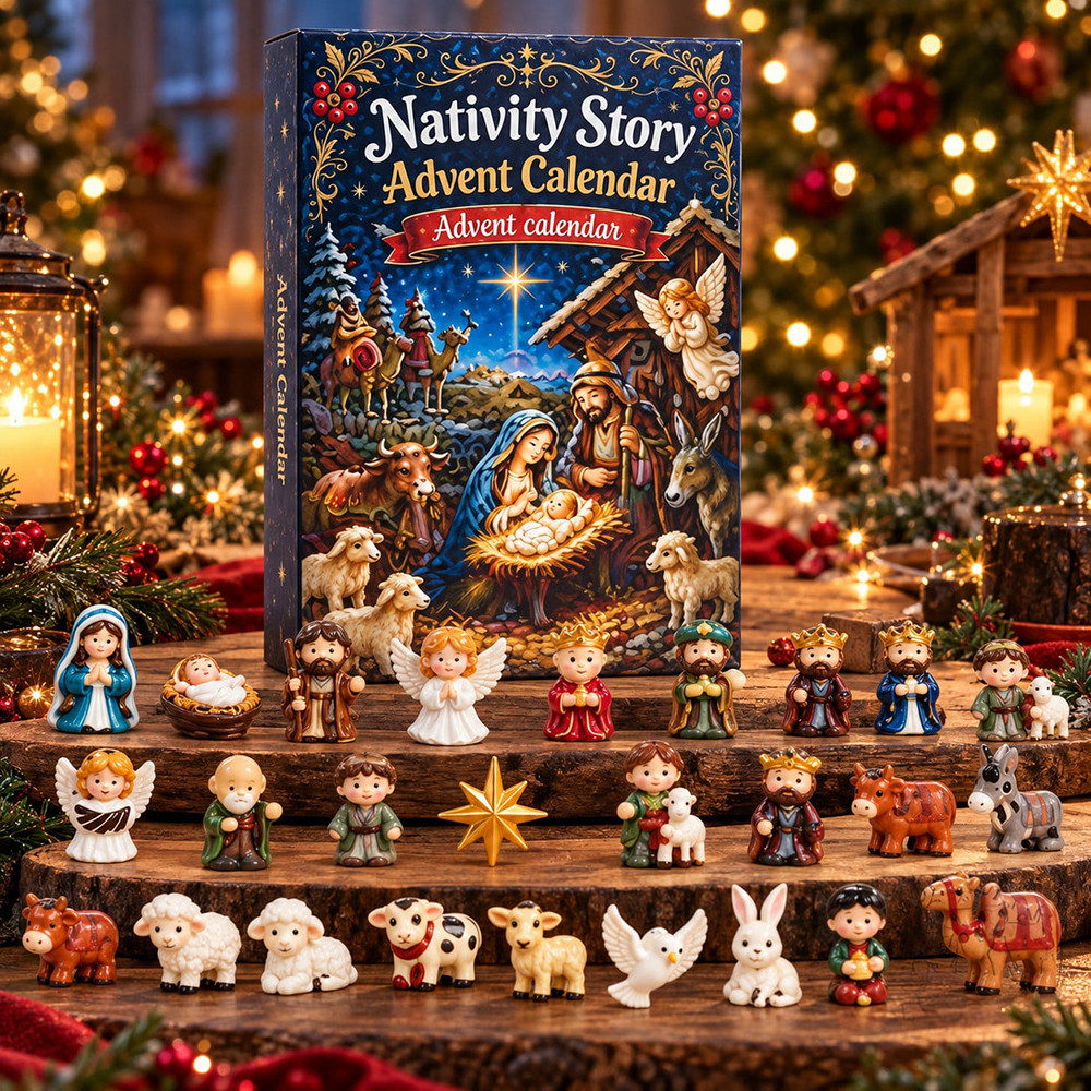 Christmas Advent Calendar 2026 Holiday Village Keepsake Christmas Countdown Xmas Gift, 3D Acrylic Collectibles