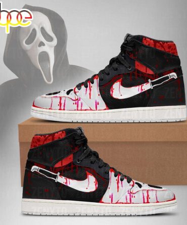 Ghostface Knife Air Jordan 1 Sneakers