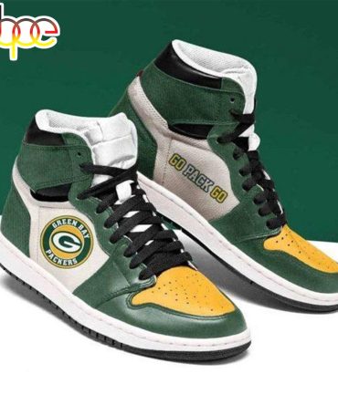 Green Bay Packers Nfl Football Air Jordan Shoes Sport Sneaker Boots For Men Women