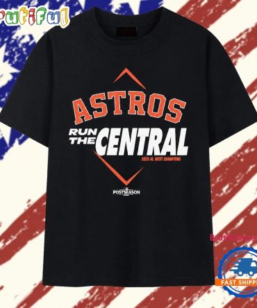 Houston Astros Run The Central 2026 Al West Champions Postseason T Shirt