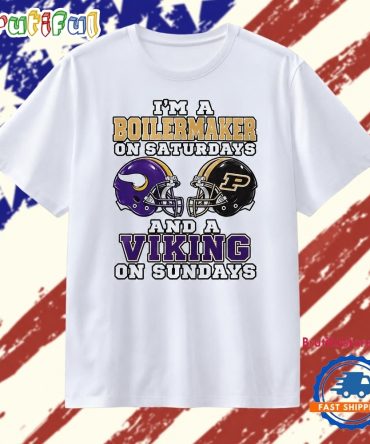 I’M A Boilermaker On Saturdays And A Viking On Sundays T Shirt