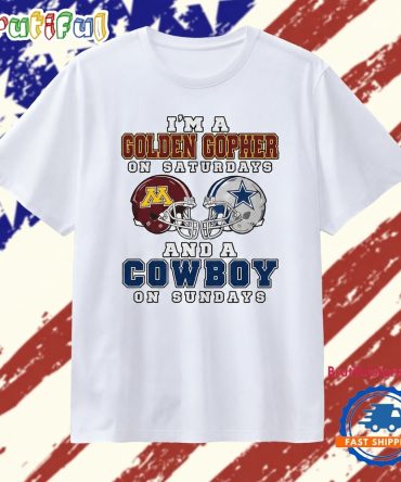 I’M A Golden Gopher On Saturdays And A Cowboy On Sundays T Shirt