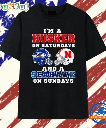 I’M A Husker On Saturdays And A Seattle Seahawk On Sundays T Shirt