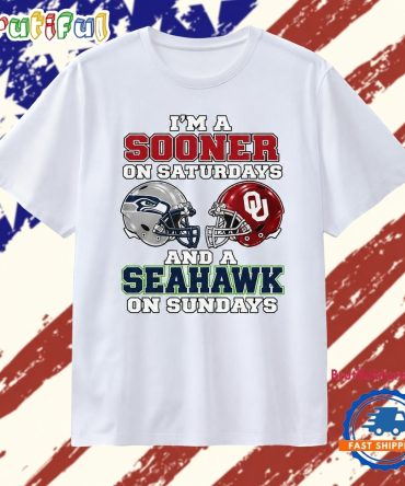 I’M A Sooner On Saturdays And A Seahawk On Sundays T Shirt