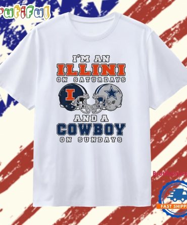I’M An Illini On Saturdays And A Cowboy On Sundays T Shirt