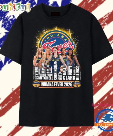 Indiana Fever 2026 Roster Caitlin Clark Basketball Graphic T Shirt