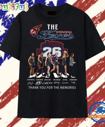 Indiana Fever Abbey Road Signatures Basketball 2026 T Shirt