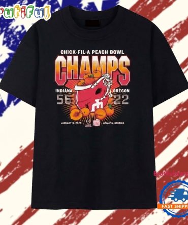 Indiana Hoosiers Chick Fil A Peach Bowl Champs 2026 T Shirt