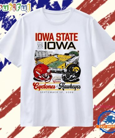 Iowa State Cyclones Vs Iowa Hawkeyes Cy Hawk Game September 12 2026 T Shirt