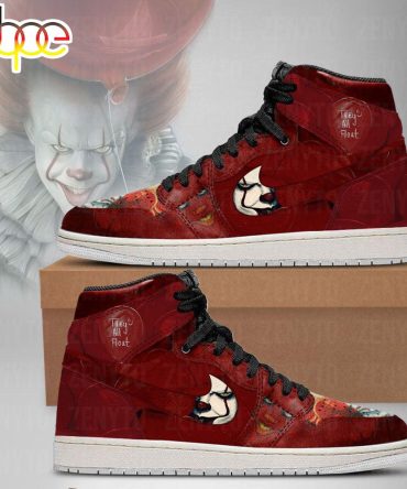 It Pennywise Face Air Jordan 1 Sneakers