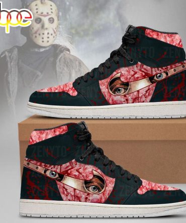 Jason Voorhees Eyes Air Jordan 1 Sneakers