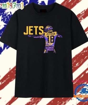 Justin Jefferson 18 Minnesota Vikings Jets T Shirt