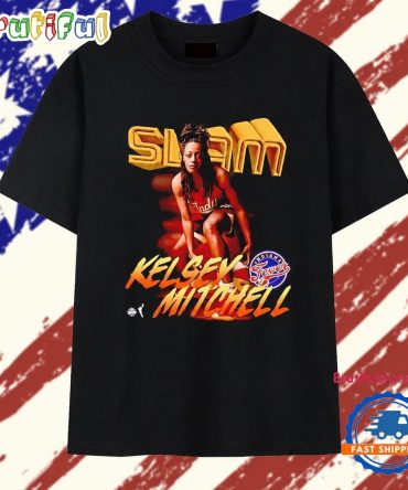Kelsey Mitchell Indiana Fever Slam Wnba T Shirt