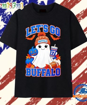 Let’S Go Buffalo Ghost With Number 17 Josh Allen T Shirt