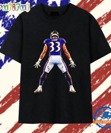 Loop 33 Baltimore Ravens Football Player T Shirt