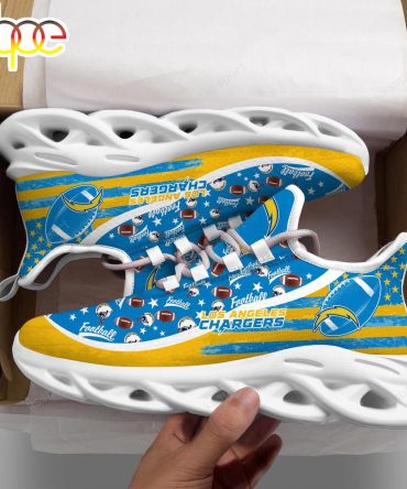 Los Angeles Chargers Nfl Clunky Sport Max Soul Shoes New Design For Fans