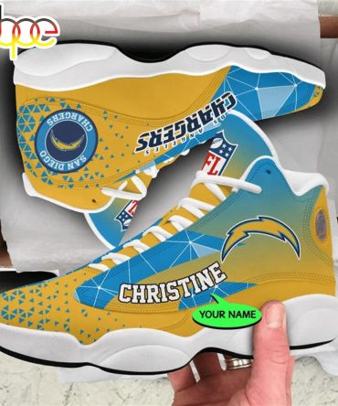 Los Angeles Chargers Nfl Personalized Jordan 13 Shoes  Gift For Fans Sport