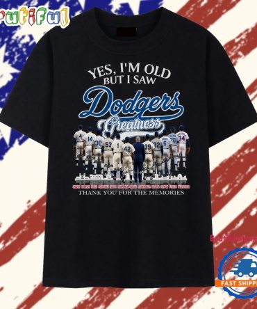 Los Angeles Dodgers Greatness Legends Signatures Vintage Graphic T Shirt