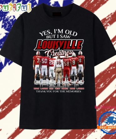 Louisville Cardinals Football Greatness Legends Signatures Vintage T Shirt