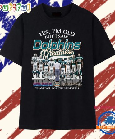 Miami Dolphins Greatness Legends Signatures Super Bowl Memories T Shirt