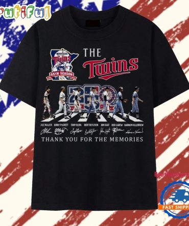Minnesota Twins 65Th Season Abbey Road Legends Signatures T Shirt