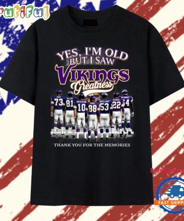 Minnesota Vikings Greatness Legends Vintage Football Graphic 2026 T Shirt