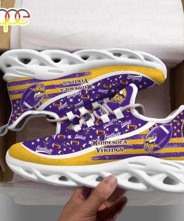 Minnesota Vikings Nfl Clunky Sport Max Soul Shoes New Design For Fans