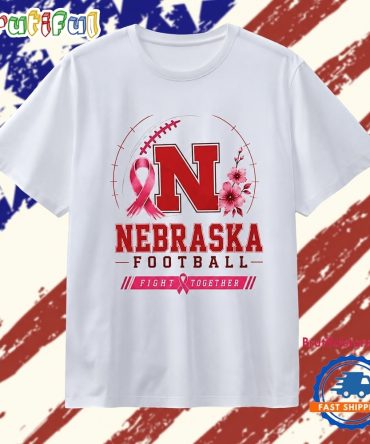 Nebraska Cornhuskers Football Fight Together Breast Cancer Awareness T Shirt