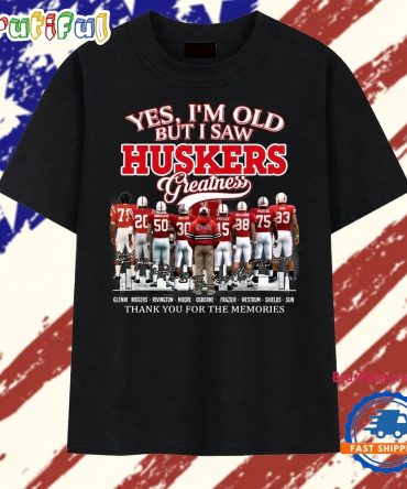 Nebraska Huskers Greatness Vintage Legends Football Graphic T Shirt