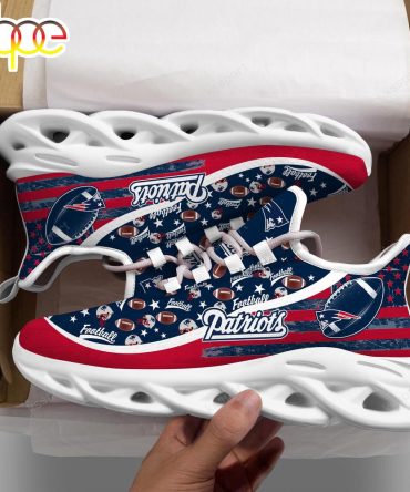 New England Patriots Nfl Clunky Sport Max Soul Shoes New Design For Fans