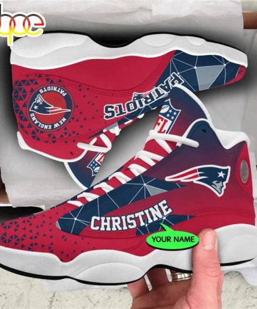 New England Patriots Nfl Personalized Jordan 13 Shoes  Gift For Fans Sport