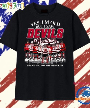 New Jersey Devils Legends Greatness Vintage Hockey T Shirt