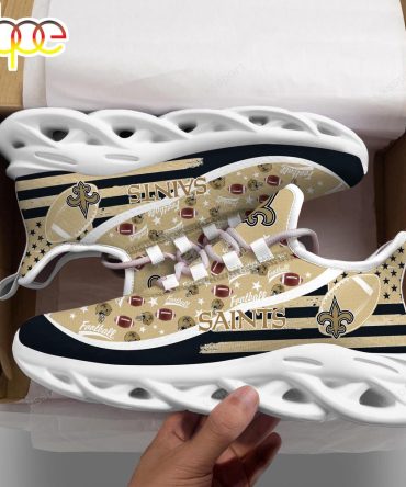 New Orleans Saints Nfl Clunky Sport Max Soul Shoes New Design For Fans