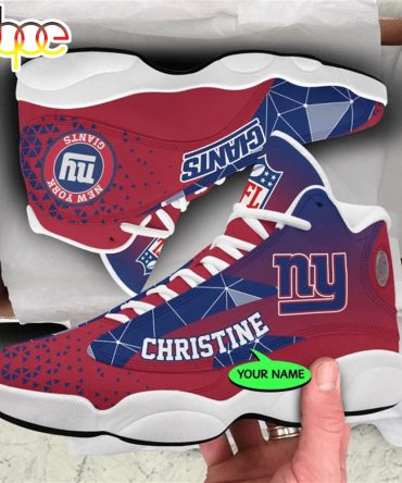 New York Giants Nfl Personalized Jordan 13 Shoes  Gift For Fans Sport