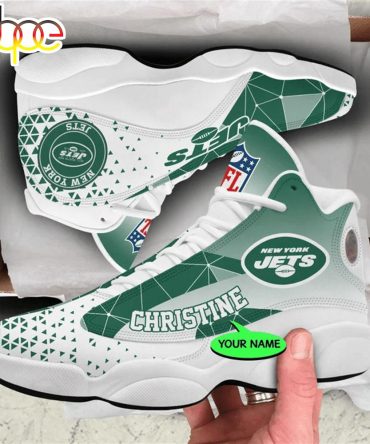 New York Jets Nfl Personalized Jordan 13 Shoes  Gift For Fans Sport