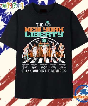 New York Liberty 30Th Anniversary Abbey Road Graphic Basketball T Shirt