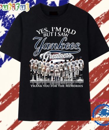 New York Yankees Greatness Legends Signatures Vintage Graphic T Shirt