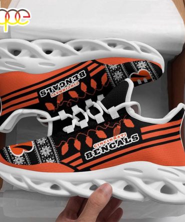 Nfl Cincinnati Bengals X-Max Santa Claus Christmas Max Soul Shoes
