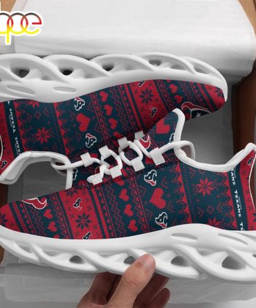 Nfl Houston Texans X-Max Patterns Christmas Max Soul Shoes