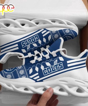 Nfl Indianapolis Colts X-Max Santa Claus Christmas Max Soul Shoes