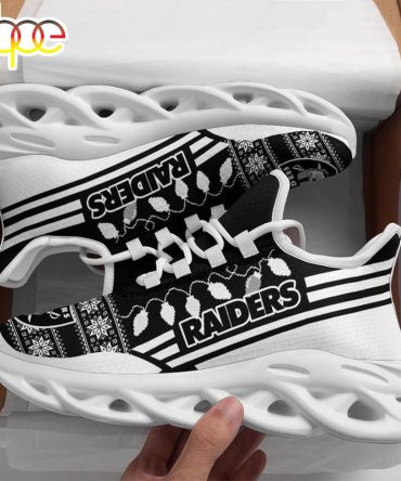 Nfl Las Vegas Raiders X-Max Santa Claus Christmas Max Soul Shoes